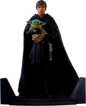 Star Wars The Mandalorian Luke Skywalker in Grogu zbirateljski kip 25c