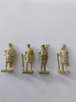 Stara Kinder figurica kovinska - serija vojak škot 4 komadi