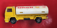 Vintage Majorette Ford Shell Gas Stations Oil Fuel Tanker Truck Yellow