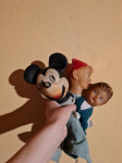 Vintage ročne lutke, Peter Pan, Wendy in Miki Miška