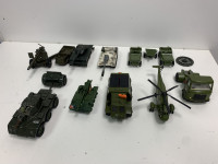 Vintage vojaški modeli – Dinky Toys, Matchbox, Crescent, Gama, Solido,