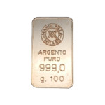 (10943) Naložbeno srebro Mario Villa Milano 999/1000; masa=100g