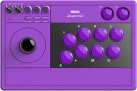 8BitDo Arcade Stick brezžična igralna palica vijolične barve za PC & N
