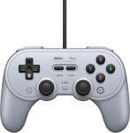 8BitDo Pro 2 žični igralni plošček sive barve - novo