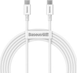 Baseus Superior USB-C v USB-C kabel 100W bele barve dolžine 2m CATYS-C