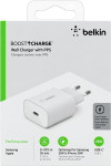 Belkin BoostCharge stenski polnilec z enim USB-C vhodom 25W bele barve