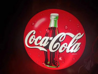 Coca Cola neonska reklama, premer 60cm