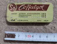 Coffalgol LEK LJUBLJANA škatlica za tablete Jugoslavija retro vintage