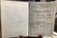 Delovna knjižica-1952 leta
