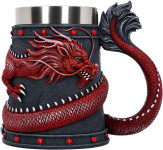 Dragon Coil Red vrč 16cm Nemesis Now - novo