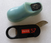 Dva stara odpirača, Filter 57 in Doki - oblika čevlja