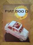 Fiat 500, plakat