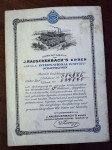 garancijski / certifikacijski list za žepno uro