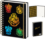 Harry Potter Colourful Crest Dark premium A5 beležka Pyramid - novo