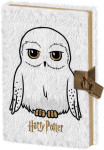 Harry Potter Hedwig A5 beležka s ključavnico Pyramid - novo