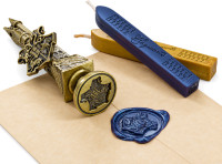 Harry Potter voščeni pečat z grbom Bradavičarke Noble Collection - nov