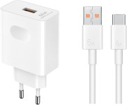Honor stenski polnilec z enim USB-A vhodom 66W in priloženim USB-A v U