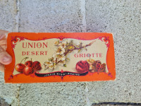 Josip Kraš kartonska škatla,  Yugoslavija,  Union desert