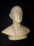 Kipec Papež S.S.PAOLO VI,skulptura,vintage 13x12cm