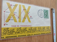 kuverta znamka žig Kolesarska dirka Tour de Yougoslavie 1963 FD MB 61