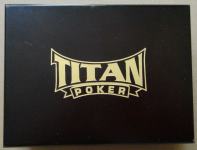 LaZooRo: TITAN poker set pozlačenih kart 24 Karat Gold, nerabljene