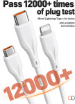 LDNIO LS841 USB v USB-C kabel bele barve dolžine 1 m - novo