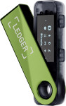 Ledger Nano S Plus strojna denarnica za kriptovalute oksidirano zelene