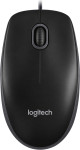 Logitech B100 črna žična optična miška (OEM pakiranje) - novo