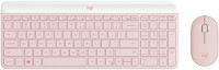 Logitech Slim Combo MK470 roza brezžični komplet tipkovnice in miške s