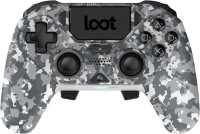 Loot brezžični igralni plošček sive maskirne barve za PC & PS4 & Switc