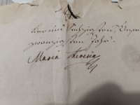 Marija Terezija original podpis, 18. stoletje, habsburški dokument
