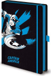 Marvel Captain America premium A5 beležka Pyramid - novo