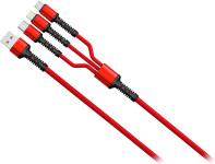 Moye Connect 3-v-1 USB kabel rdeče barve dolžine 1 m - novo