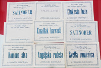 NALEPKE ZA BARVE IN ŽGANJE, RADOVLJICA, 1900