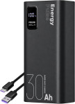 Obal Me EnergyPulse prenosna baterija 30000mAh 22W z digitalnim zaslon
