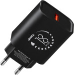 Obal Me stenski polnilec z enim USB-A vhodom 18W črne barve - novo