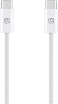 Obal Me Super Fast pleten USB-C v USB-C kabel 100W bele barve dolžine