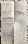 Odlok-Direkcije drž.železnic v Ljubljani -pokojninski fond-leta 1931