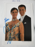 Original fotografija s podpisi Erin Boarg in Anton Du Beke - avtogram
