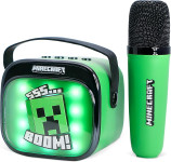 OTL Minecraft Popsing LED Light Up brezžični karaoke zvočnik z mikrofo