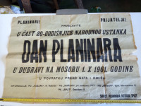 Plakat planinskega srečanja 1961