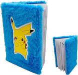 Pokemon Pikachu plišasta A5 beležka modre barve La Plume Doree - novo
