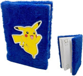 Pokemon Pikachu plišasta A5 beležka temno modre barve La Plume Doree -