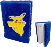 Pokemon Pikachu plišasta A5 beležka temno modre barve La Plume Doree -