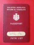 Putna isprava.Passeport.Potni list.Kraljevina Jugoslavija.Ljubljana