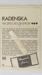Reklama RADENSKA-ne zna za granice