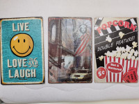 Retro oglasne ploščice z Ameriškimi motivi