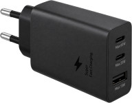 Samsung Trio stenski polnilec z 2 USB-C in enim USB-A vhodom 65W črne