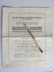 SLAVNOSTNI KONCERT- Program/ 1938.