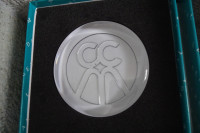 Spominska kristalna ploščica s certifikatom, Royal Leerdam Crystal